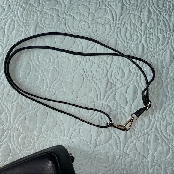 Faux Black Leather Backpack / Purse - Picture 7 of 15